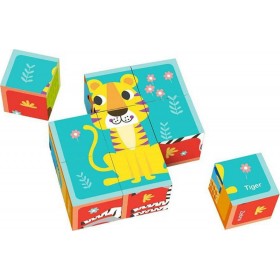 Ξύλινοι Κύβοι Παζλ με Ζώα 15pcs Tooky ToysΚωδικός: TL690 