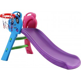 Bormann Τσουλήθρα Παιδική με Μπασκέτα Purple