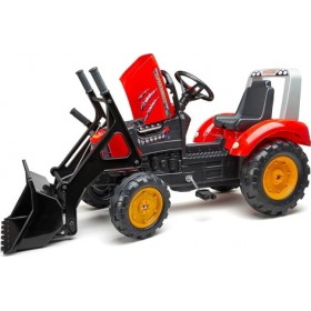 Supercharger Pedal Εκσκαφέας Red with Opening Bonnet and Trailer Supercharger Pedal Εκσκαφέας Red with Opening Bonnet and Trailer