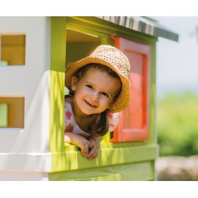 "Smoby Παιδικό Σπιτάκι Κήπου Πλαστικό Smoby Παιδικό Σπιτάκι Κήπου Πλαστικό, House On Stilts με Τσουλήθρα