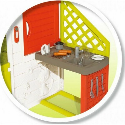 Smoby Παιδικό Σπιτάκι Κήπου Πλαστικό, Neo Friends House &amp Kitchen