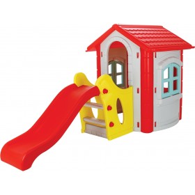 Pilsan Παιδικό Σπιτάκι Κήπου Πλαστικό, Happy Garden House με Τσουλήθρα