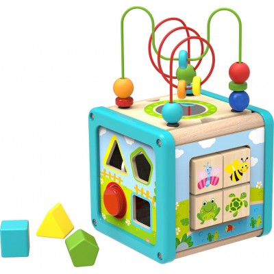 Tooky Toys Wooden Play Cube