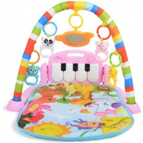 Moni Γυμναστήριο Δραστηριοτήτων με Παπλωματάκι και Πιανάκι Ροζ