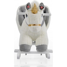 Moni Κουνιστός Ξύλινος Μονόκερος Λευκός Moni Κουνιστός Ξύλινος Μονόκερος Λευκός