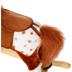 HomCom Κουνιστό Αλογάκι Λούτρινο με Μουσική και Βάση HomCom Κουνιστό Αλογάκι Λούτρινο με Μουσική και Βάση