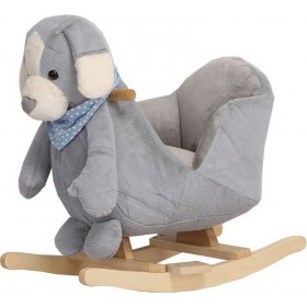Kikka Boo Rocking Toy With Seat Grey Puppy Kikka Boo Rocking Toy With Seat Grey Puppy