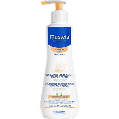 Mustela Nourishing Cleansing Gel With Cold Cream-Dry Skin 300ml