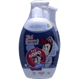 Helenvita Promo Kids Shampoo &amp Shower Gel Mickey 2x500ml