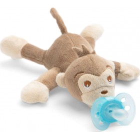 Philips Avent Snuggle Μαιμού με Ορθοδοντική Πιπίλα Σιλικόνης 0-6m 1τμχ