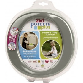 Potette Plus 2 in 1 Travel Potty &amp Trainer Seat Γκρι