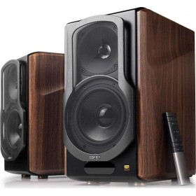 Edifier Αυτοενισχυόμενα Ηχεία 2 Δρόμων S2000MK III 130W (Ζεύγος) Καφέ