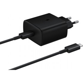 Samsung Φορτιστής και Καλώδιο USB-C 45W Μαύρος (EP-TA845 Retail)