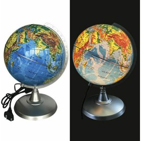 Υδρόγειος Σφαίρα με Φως Διαμέτρου 20cm στα Ελληνικά