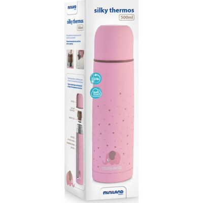 Miniland Βρεφικό Θερμός Υγρών Silky Pink 500ml