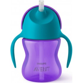 Philips Bendy Straw Cup 200ml 9m+ Purple