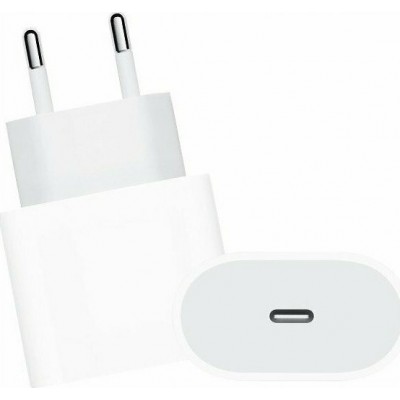 Apple Φορτιστής Χωρίς Καλώδιο με Θύρα USB-C 18W Λευκός (Power Adapter)