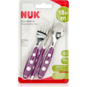 "Nuk Easy Learning Εκπαιδευτικό Σετ Κουτάλι – Πιρούνι – Μαχαίρι Maxi Μωβ Nuk Easy Learning Εκπαιδευτικό Σετ Κουτάλι – Πιρούνι – Μαχαίρι Maxi Μωβ, 18m+