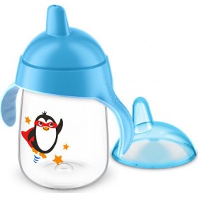 "Philips Avent Κύπελλο με Λαβές & Στόμιο Μπλε 18m+ Philips Avent Κύπελλο με Λαβές & Στόμιο Μπλε 18m+, 340ml