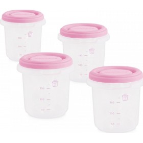 Miniland Δοχεία Φαγητού Hermisized Rose 250ml 4τμχ Miniland Δοχεία Φαγητού Hermisized Rose 250ml 4τμχ