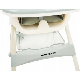 Kruzzel Αναδιπλούμενο Καρεκλάκι Φαγητού 3 in 1 Με Σκελετό από Μέταλλο &amp Θέση από Δερματίνη