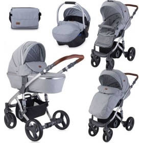 Lorelli Πολυκαρότσι Rimini 3 in 1 Grey &amp Black Dots