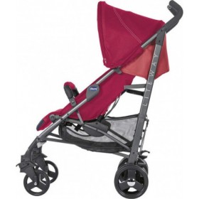 Chicco Lite Way 3 Top Καρότσι Μπαστούνι 7kg κατάλληλο για νεογέννητο Red Berry