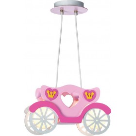 ARlight Παιδικό Φωτιστικό Πολύφωτο Άμαξα Pink