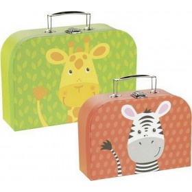 Goki Βαλιτσάκια Καμηλοπάρδαλη & Ζέβρα 2τμχ Goki Βαλιτσάκια Καμηλοπάρδαλη & Ζέβρα 2τμχ