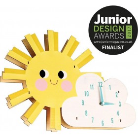 Rex London Ξύλινο Παιδικό Ρολόι Τοίχου Hello Sunshine Rex London Ξύλινο Παιδικό Ρολόι Τοίχου Hello Sunshine