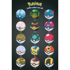 Αφίσα Pokemon Pokeballs 61x91.5 FP3828 Αφίσα Pokemon Pokeballs 61x91.5 FP3828
