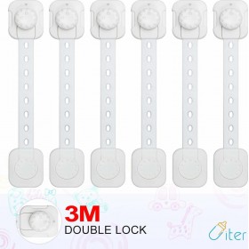 Uiter Double Lock Ασφάλεια Κλειδαριά 6τμχ