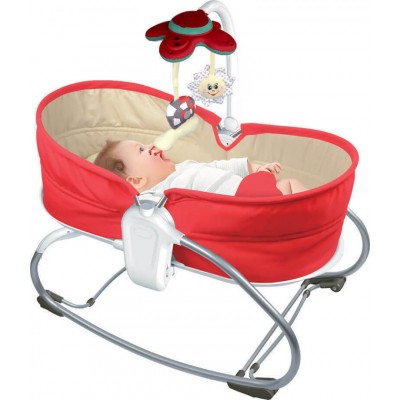 Bebe Stars Relax Μωρού Snooze 3 in 1 Red με Μουσική και Δόνηση Για Μέγιστο Βάρος Παιδιού 18kg