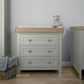 Βρεφική Συρταριέρα Keswick Grey / Oak 92x53x96cm