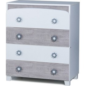 Βρεφική Συρταριέρα Bear White - Lisbon 97x49x77cm Βρεφική Συρταριέρα Bear White - Lisbon 97x49x77cm