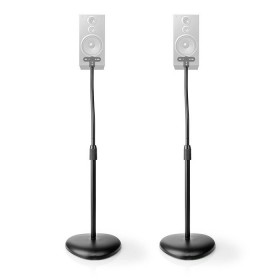 Nedis Βάσεις Ηχείων Δαπέδου SPMT2750BK (Ζεύγος) σε Μαύρο Χρώμα