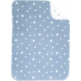 Nef-Nef Κουβέρτα Αγκαλιάς & Λίκνου Stellar Βελουτέ 75x100cm Blue Nef-Nef Κουβέρτα Αγκαλιάς & Λίκνου Stellar Βελουτέ 75x100cm Blue