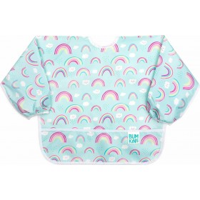 Bumkins Ποδιά Πλαστική Sleeved Bib Rainbows Bumkins Ποδιά Πλαστική Sleeved Bib Rainbows