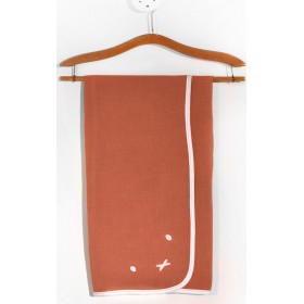 Miffy Πάνα Αγκαλιάς Κεραμιδί 80x80cm