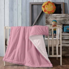 Makis Tselios Home Βρεφικό Κουβερλί Yeti 100x140cm Pink Makis Tselios Home Βρεφικό Κουβερλί Yeti 100x140cm Pink