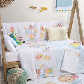 Nef-Nef Βρεφικό Κουβερλί Louna Park 110x140cm White/L.Blue Nef-Nef Βρεφικό Κουβερλί Louna Park 110x140cm White/L.Blue