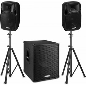 "Max Audio Σετ με Αυτοενισχυόμενα Ηχεία PA MX700 700W με Γούφερ 12"" σε Μαύρο Χρώμα" Max Audio Σετ με Αυτοενισχυόμενα Ηχεία PA MX700 700W με Γούφερ 12" σε Μαύρο Χρώμα