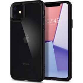 Spigen Ultra Hybrid Back Cover Πλαστικό Clear/Matte Black (iPhone 11)