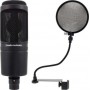 Audio Technica Πυκνωτικό Μικρόφωνο XLR AT2020 Τοποθέτηση Shock Mounted/Clip On Φωνής