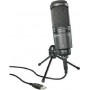 Audio Technica Πυκνωτικό Μικρόφωνο XLR AT2020 Τοποθέτηση Shock Mounted/Clip On Φωνής