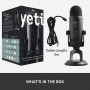 Blue Microphones Πυκνωτικό Μικρόφωνο USB Yeti Επιτραπέζιο Φωνής