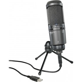 Audio Technica Πυκνωτικό Μικρόφωνο 3.5mm / USB AT2020USB Plus Τοποθέτηση Shock Mounted/Clip On Φωνής Audio Technica Πυκνωτικό Μικρόφωνο 3.5mm / USB AT2020USB Plus Τοποθέτηση Shock Mounted/Clip On Φωνής