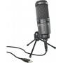 Audio Technica Πυκνωτικό Μικρόφωνο 3.5mm / USB AT2020USB Plus Τοποθέτηση Shock Mounted/Clip On Φωνής