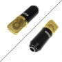 Andowl Πυκνωτικό Μικρόφωνο 3.5mm Q-MIC3 Τύπου Gooseneck Φωνής σε Χρυσό Χρώμα