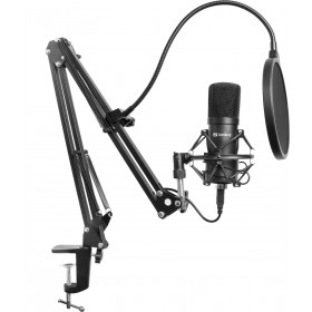 Sandberg Πυκνωτικό Μικρόφωνο USB Streamer USB Microphone Kit Τοποθέτηση Shock Mounted/Clip On